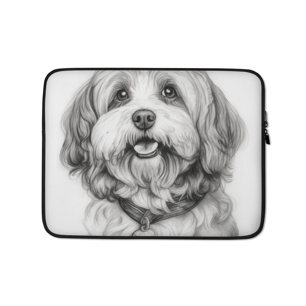 PugMug Custom White Havanese Dog Laptop Sleeve