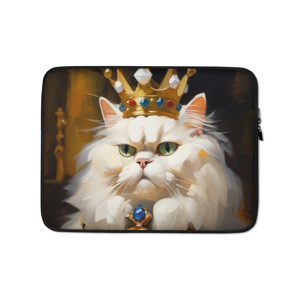 PugMug Custom White Persian Cat Laptop Sleeve