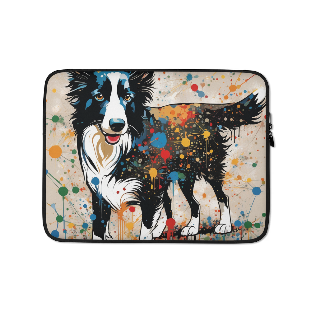 PugMug Custom Border Collie Laptop Sleeve