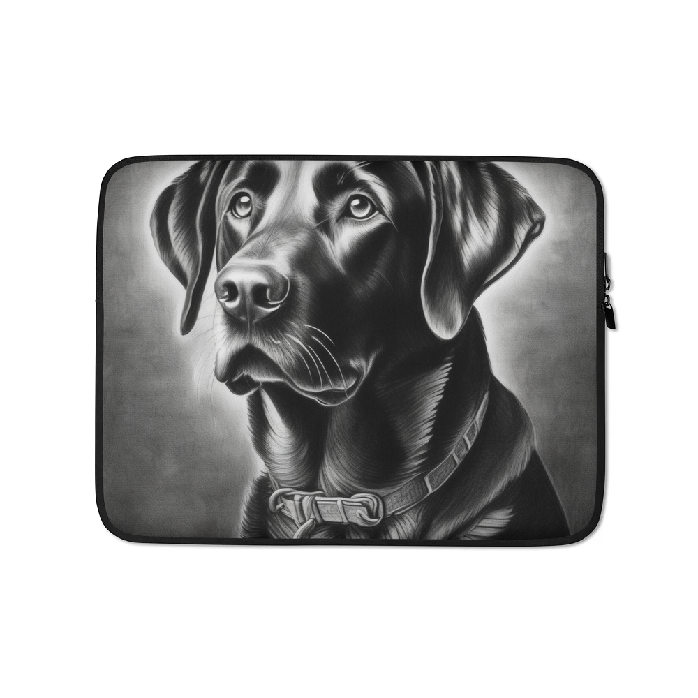 PugMug Custom Black Labrador Retriever Laptop Sleeve