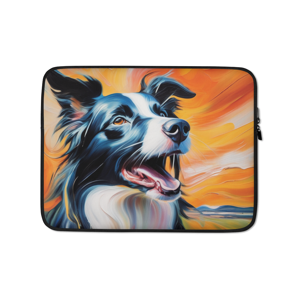 PugMug Custom Border Collie Laptop Sleeve