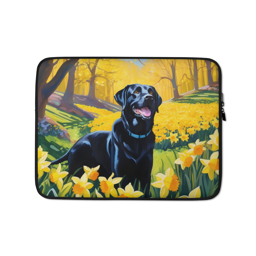 PugMug Custom Black Labrador Retriever Laptop Sleeve