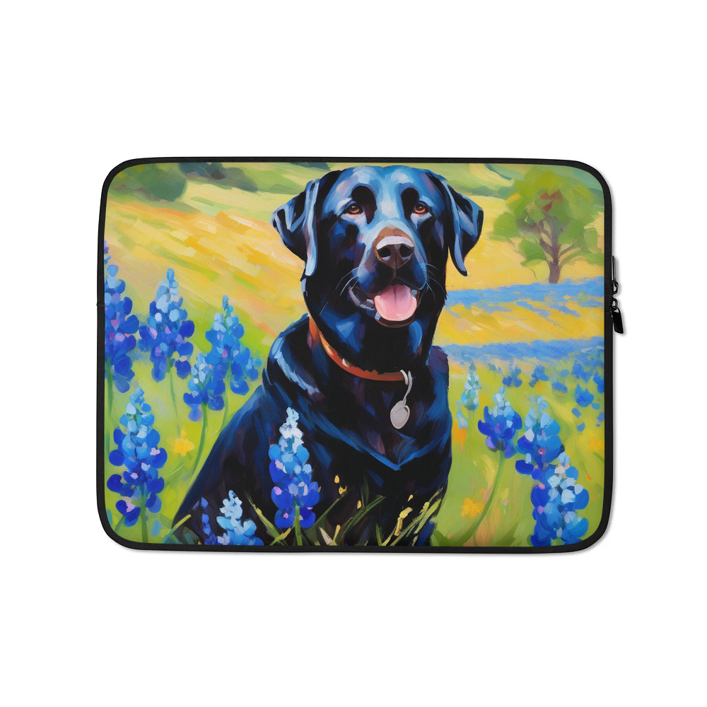 PugMug Custom Black Labrador Retriever Laptop Sleeve