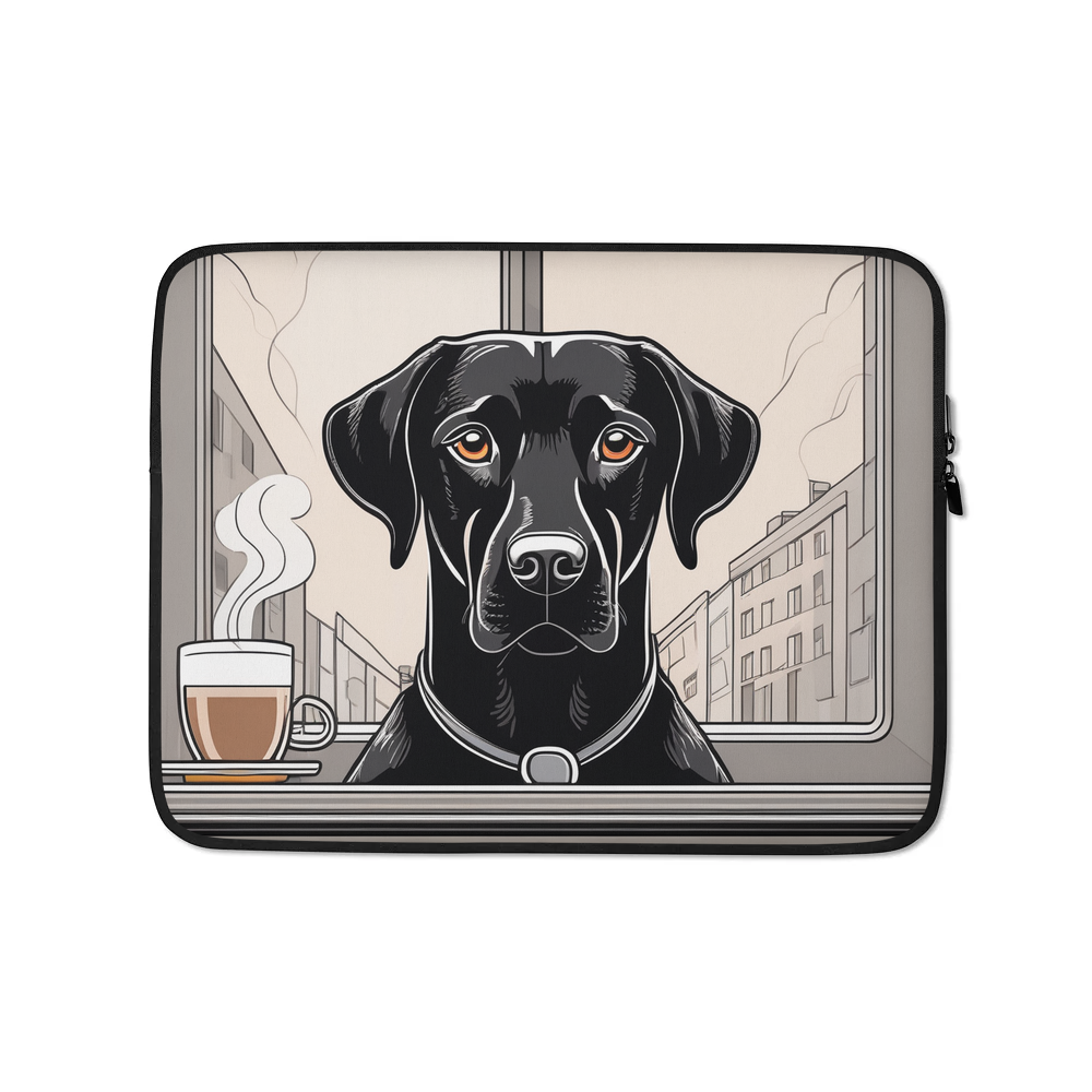 PugMug Custom Black Labrador Retriever Laptop Sleeve