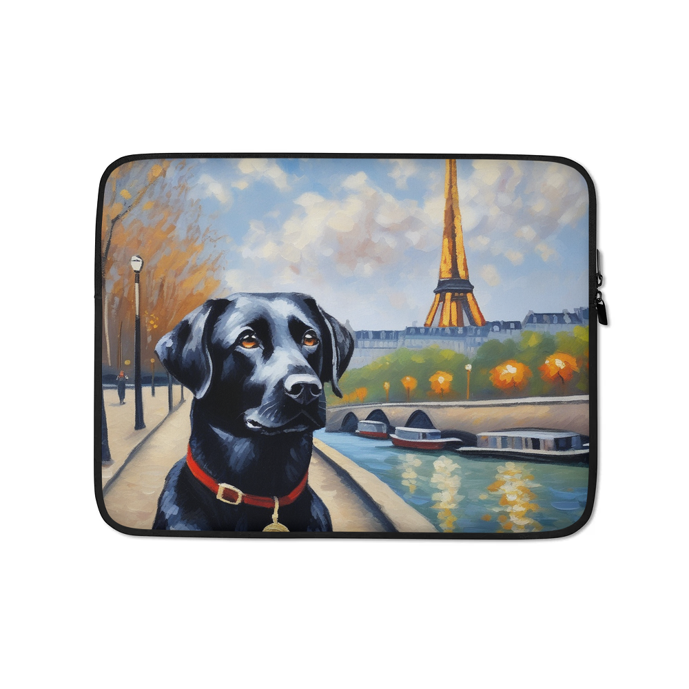 PugMug Custom Black Labrador Retriever Laptop Sleeve