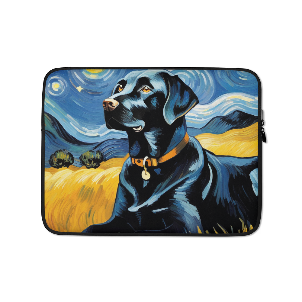 PugMug Custom Black Labrador Retriever Laptop Sleeve