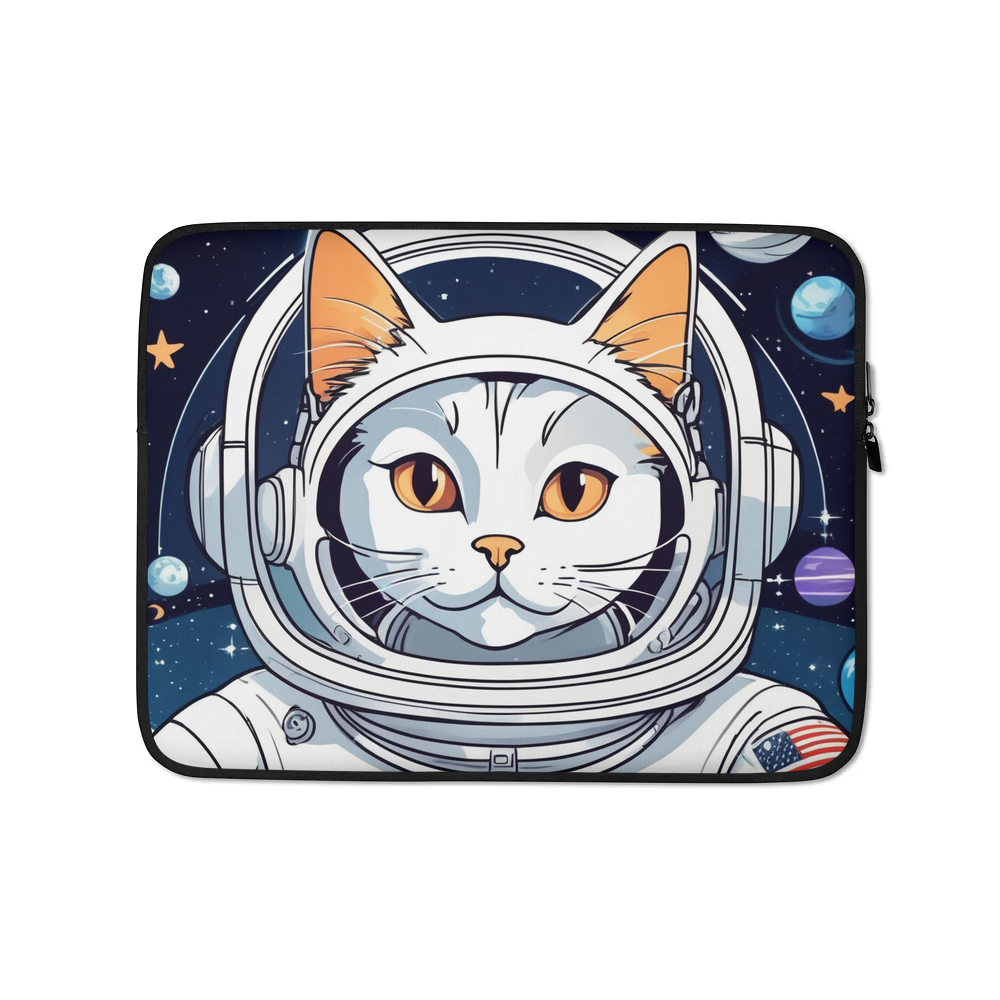 PugMug Custom White Companion Cat Laptop Sleeve