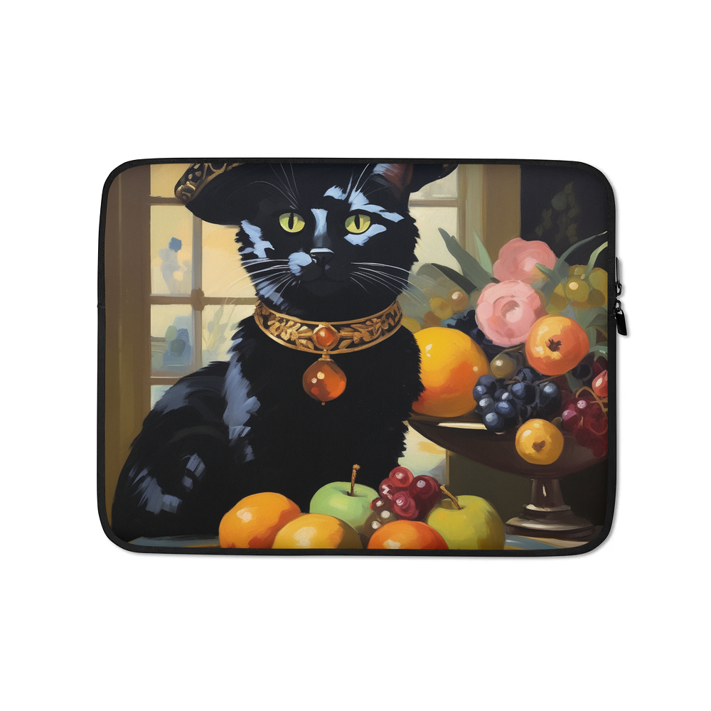 PugMug Custom Black Companion Cat Laptop Sleeve