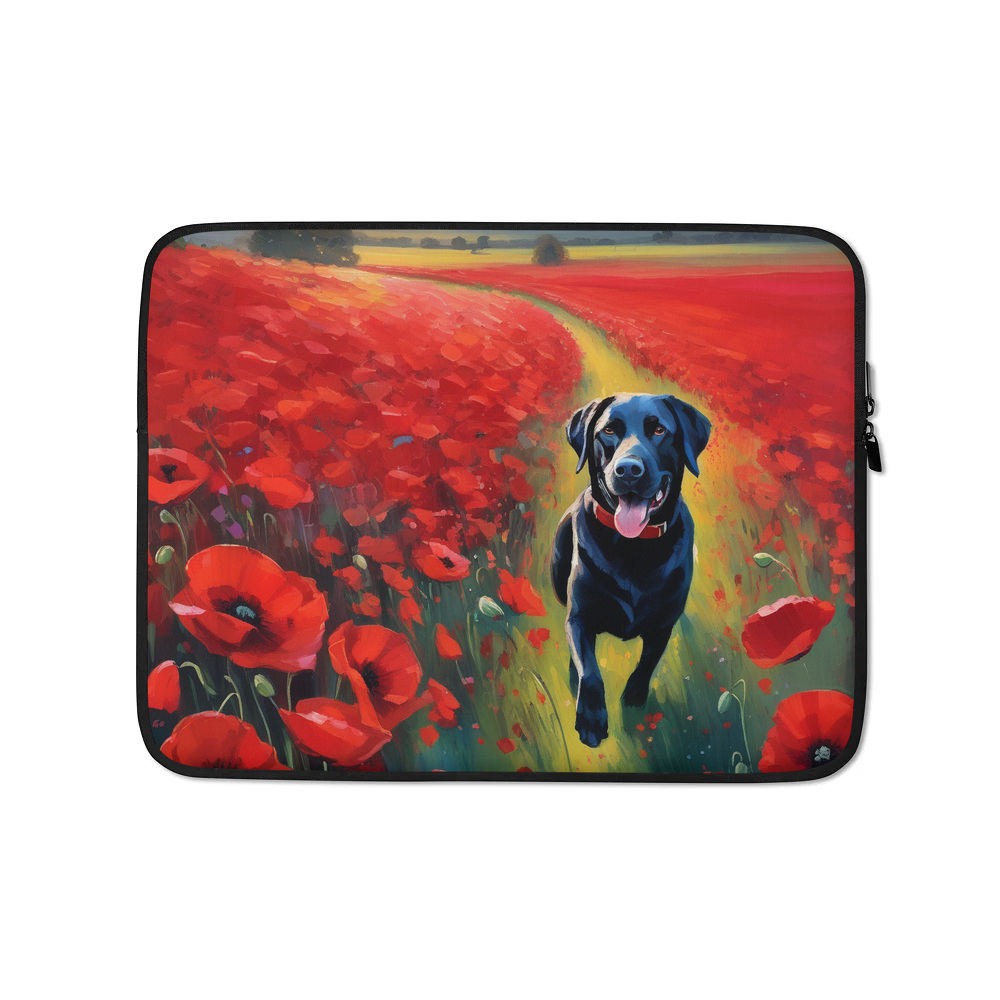 PugMug Custom Black Labrador Retriever Laptop Sleeve