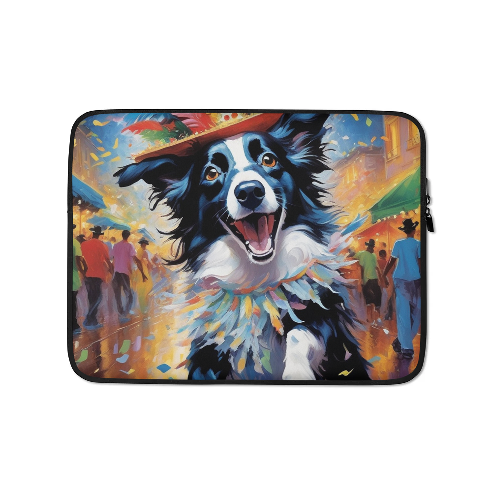 PugMug Custom Border Collie Laptop Sleeve