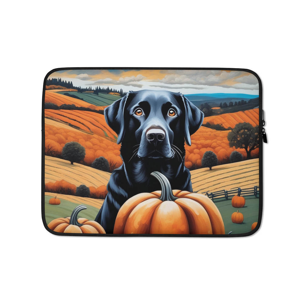 PugMug Custom Black Labrador Retriever Laptop Sleeve