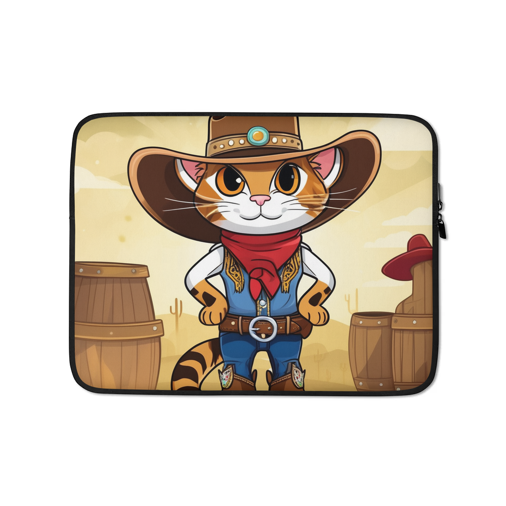 PugMug Custom Tabby Companion Cat Laptop Sleeve