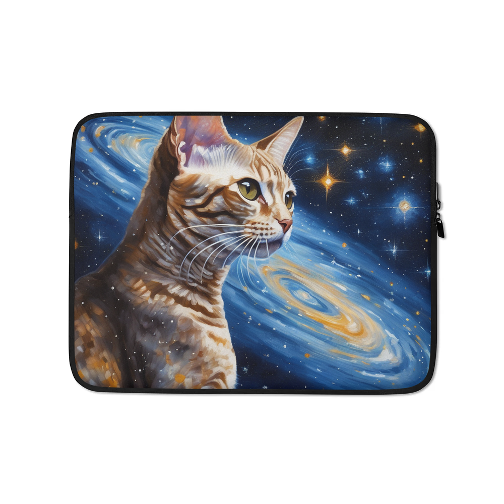 PugMug Custom Tabby Devon Rex Cat Laptop Sleeve