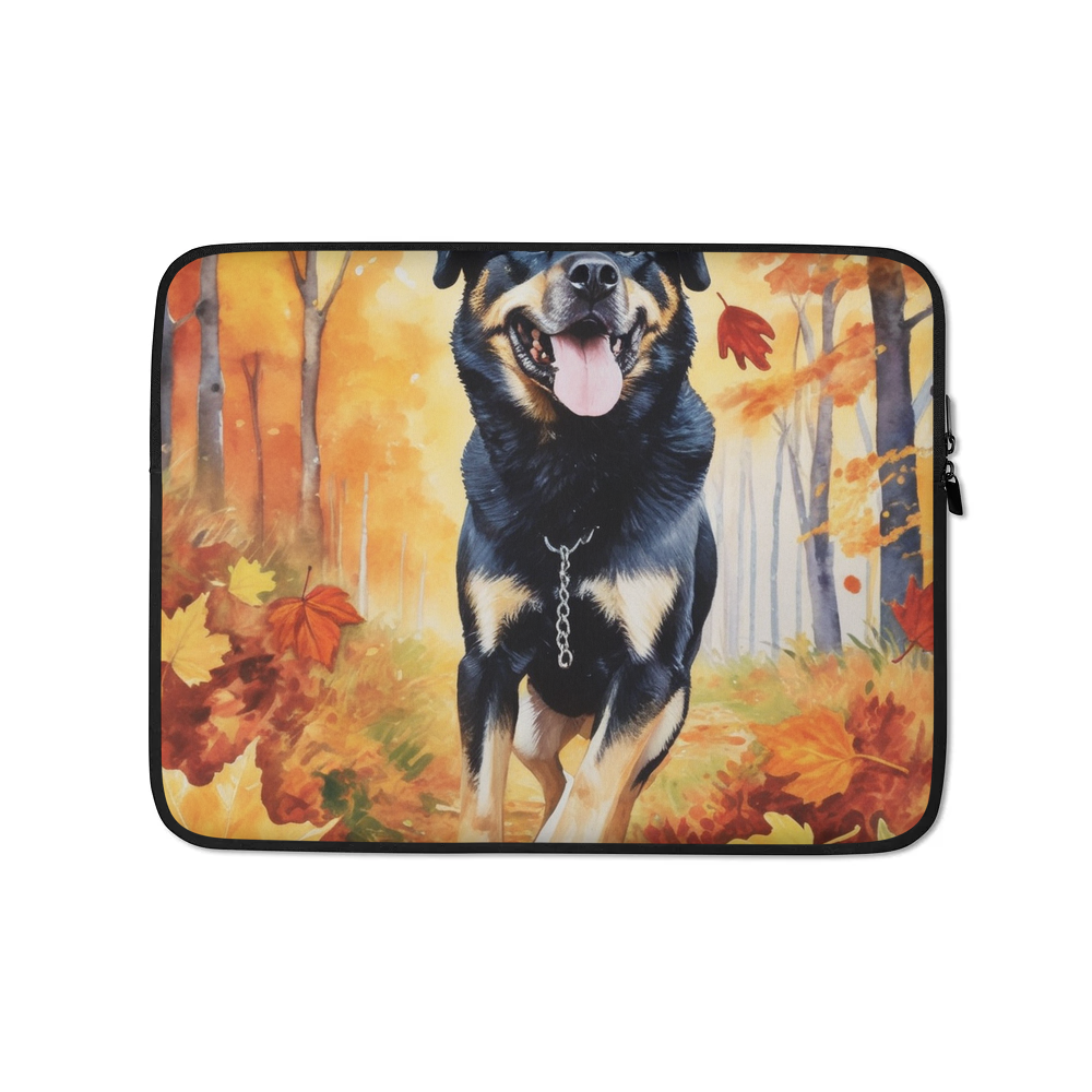 PugMug Custom Blue Laptop Sleeve