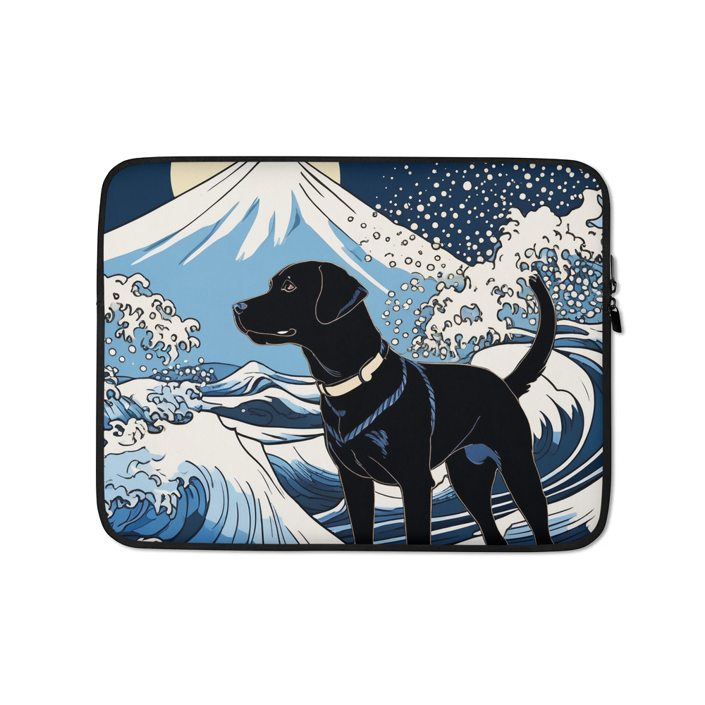 PugMug Custom Black Labrador Retriever Laptop Sleeve
