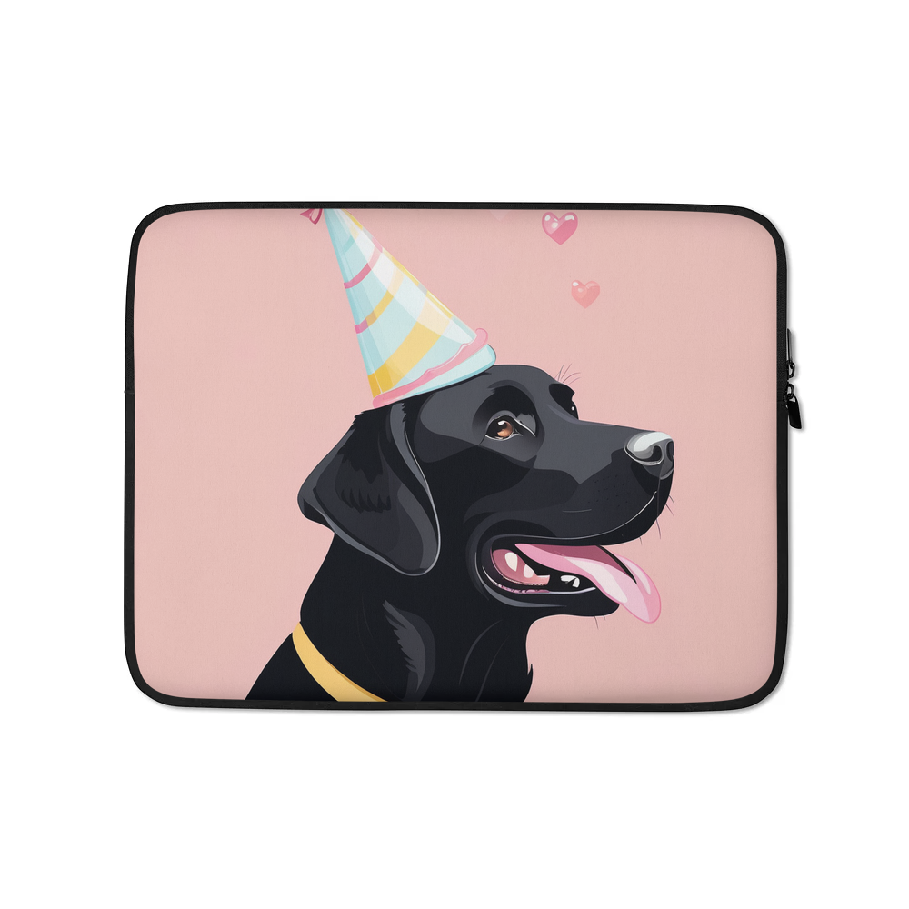 PugMug Custom Black Labrador Retriever Laptop Sleeve