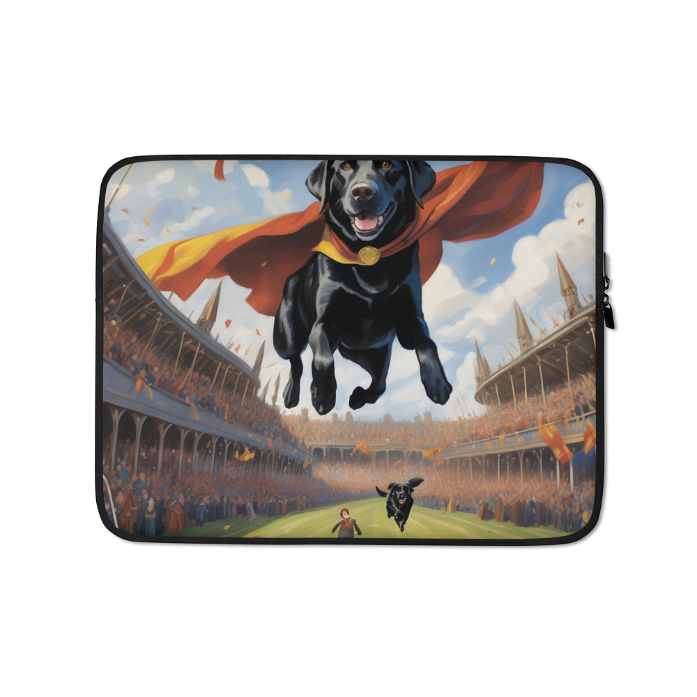 PugMug Custom Black Labrador Retriever Laptop Sleeve