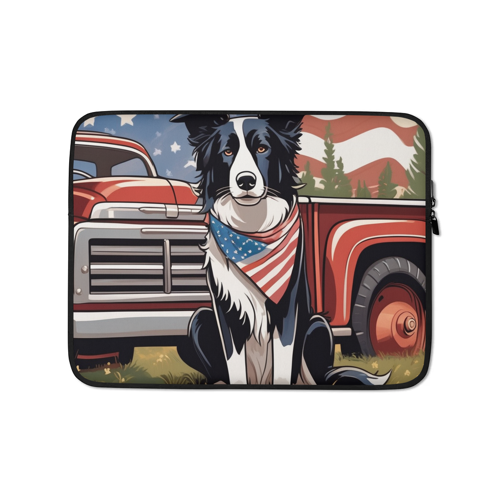 PugMug Custom Border Collie Laptop Sleeve