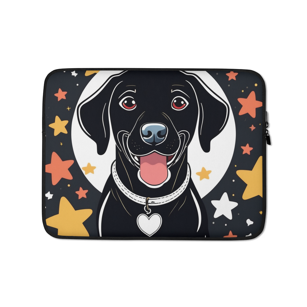 PugMug Custom Black Labrador Retriever Laptop Sleeve