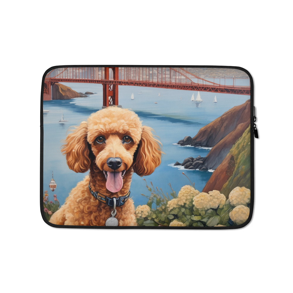 PugMug Custom Tan Poodle Laptop Sleeve