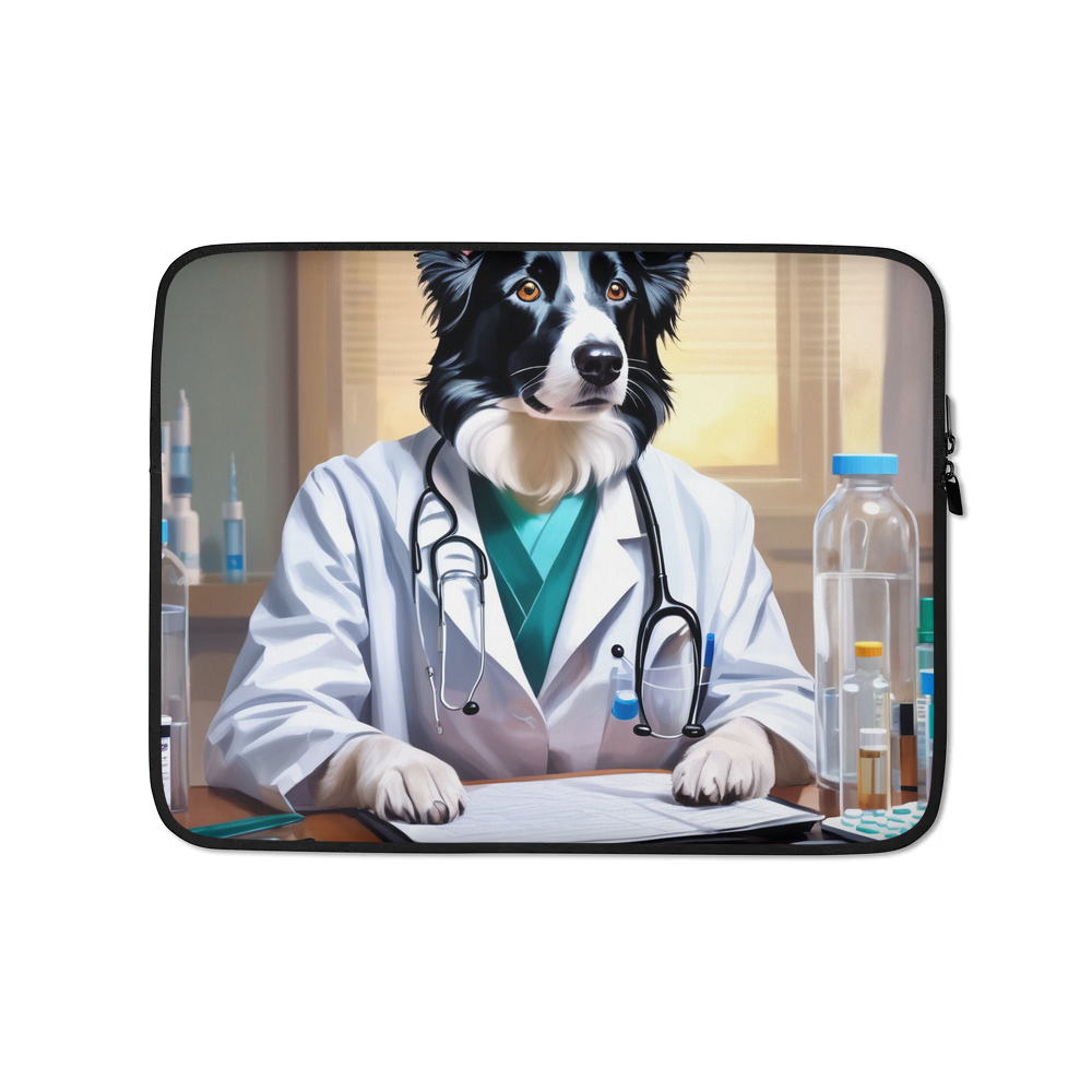 PugMug Custom Border Collie Laptop Sleeve