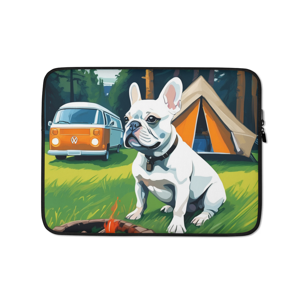 PugMug Custom White French Bulldog Laptop Sleeve