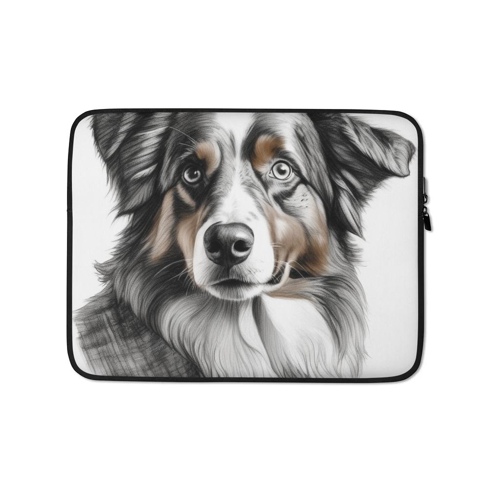 PugMug Custom Australian Shepherd Dog Laptop Sleeve