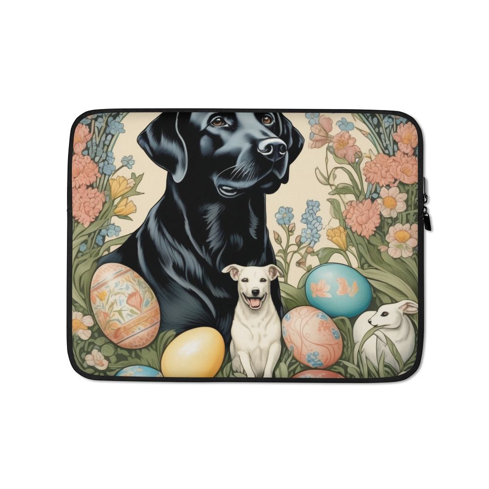 PugMug Custom Black Labrador Retriever Laptop Sleeve