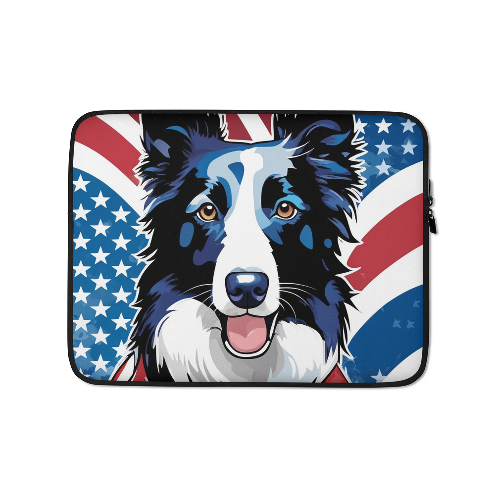 PugMug Custom Border Collie Laptop Sleeve