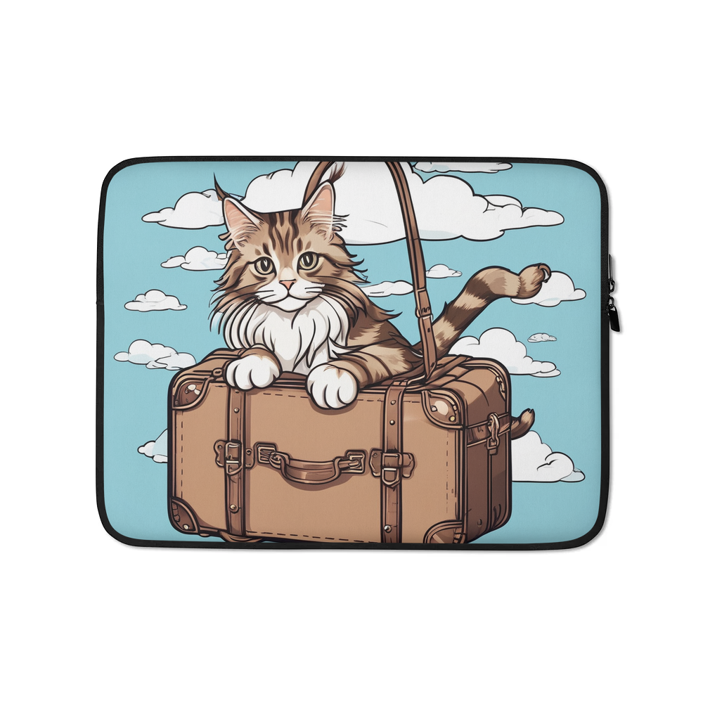 PugMug Custom Tabby Maine Coon Cat Laptop Sleeve