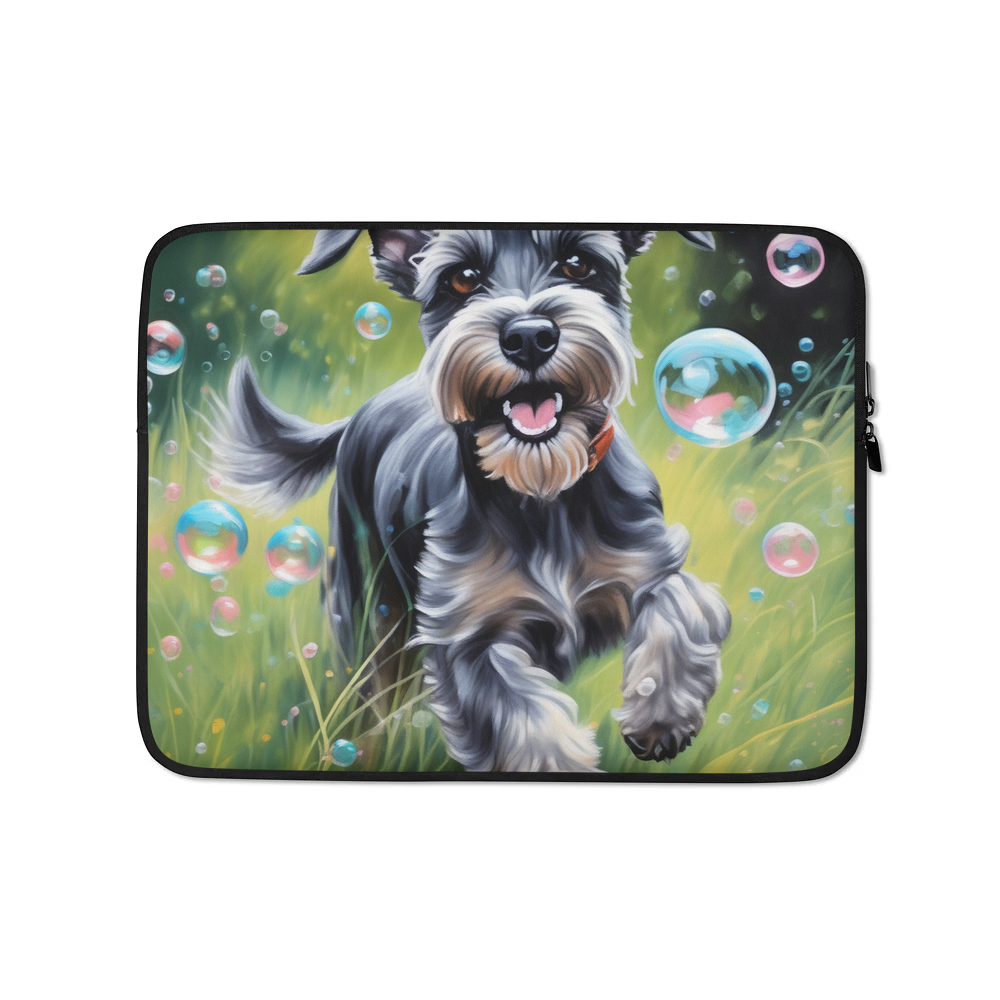 PugMug Custom Miniature Schnauzer Laptop Sleeve