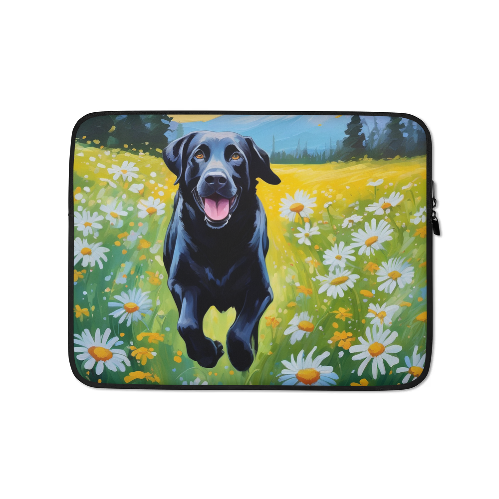 PugMug Custom Black Labrador Retriever Laptop Sleeve
