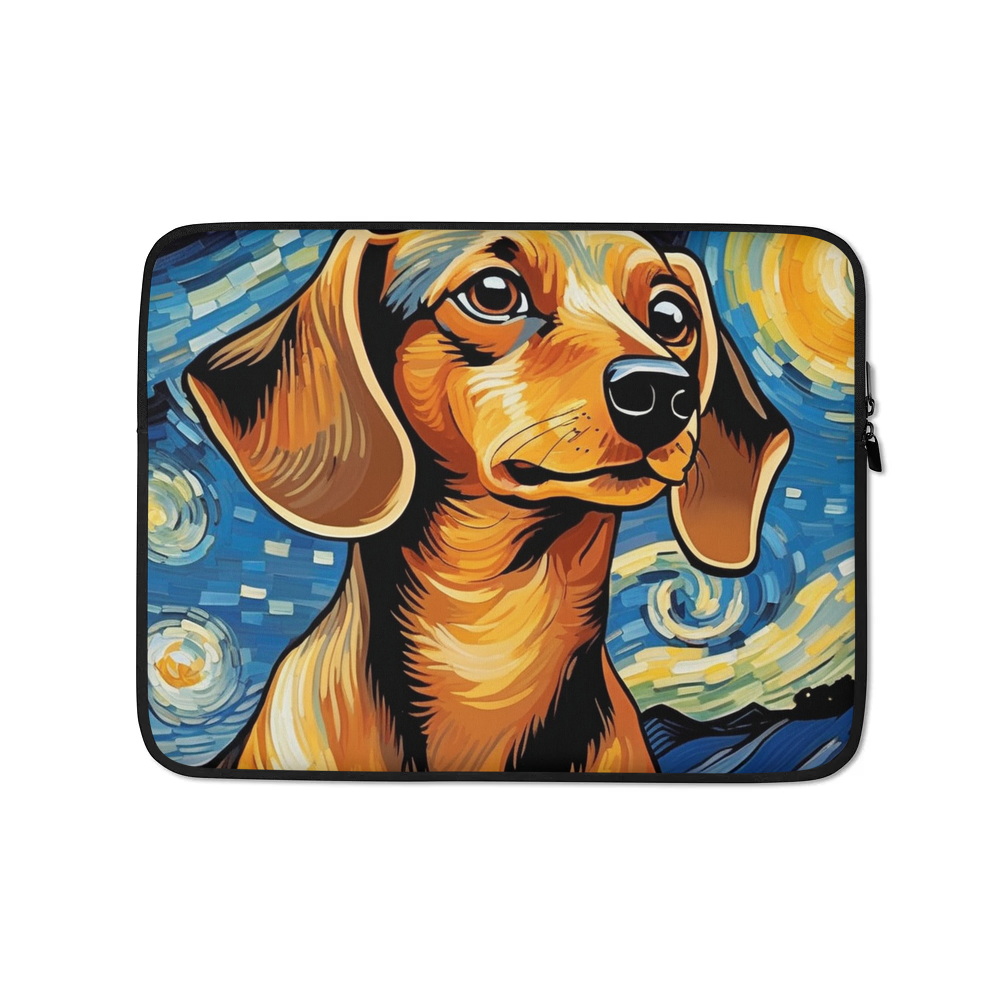 PugMug Custom Tan Dachshund Laptop Sleeve