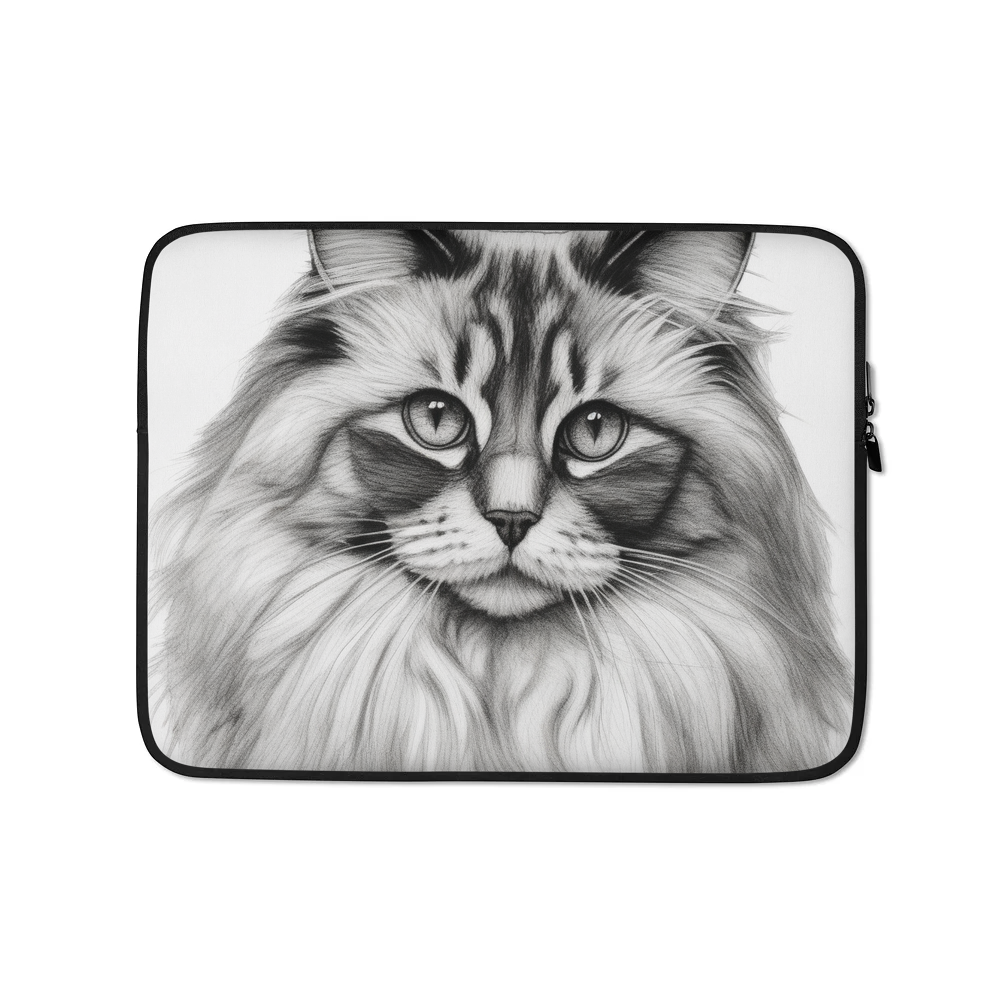 PugMug Custom Tabby Ragdoll Cat Laptop Sleeve