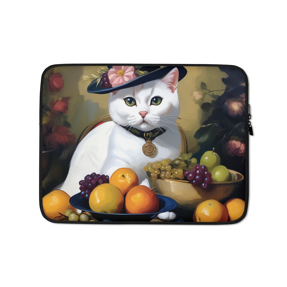 PugMug Custom White British Shorthair Cat Laptop Sleeve