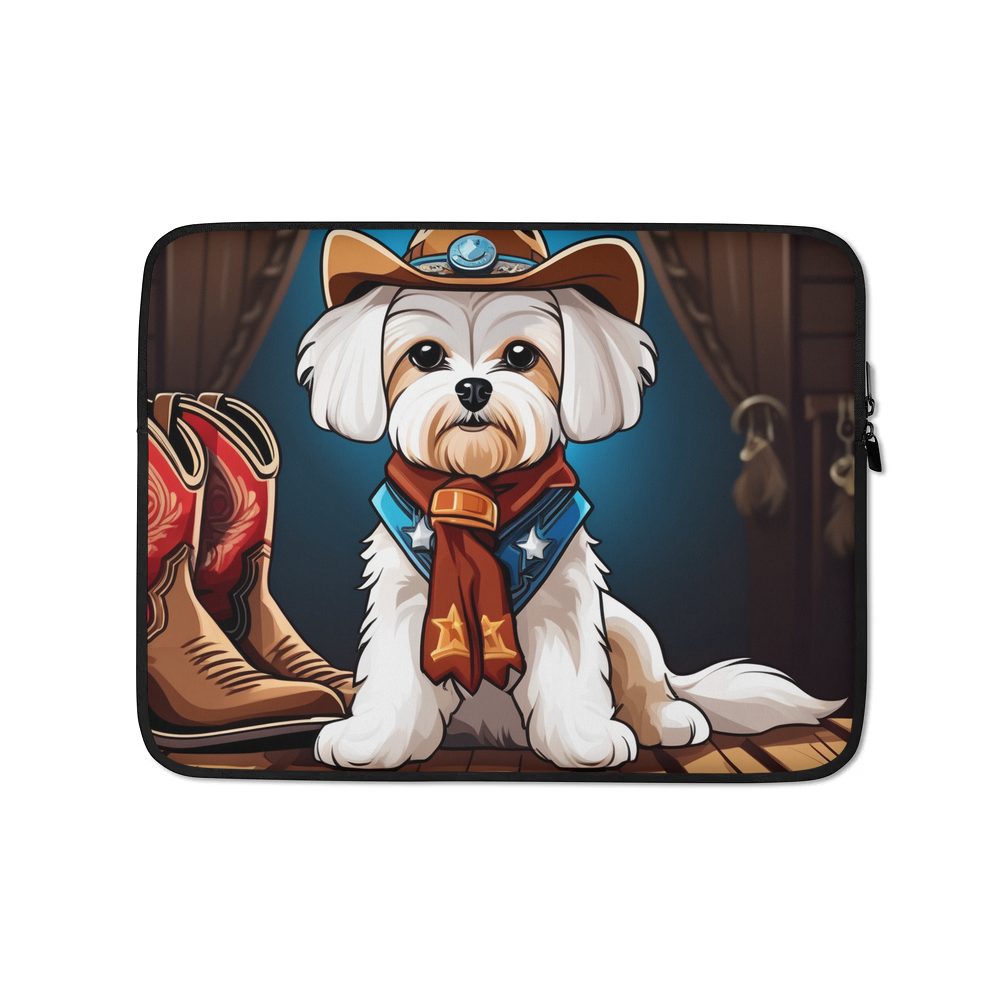 PugMug Custom Maltese Dog Laptop Sleeve