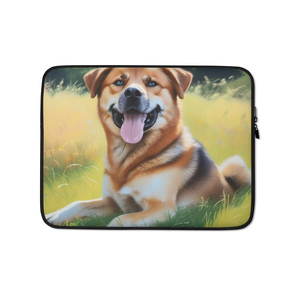 PugMug Custom Blue Laptop Sleeve