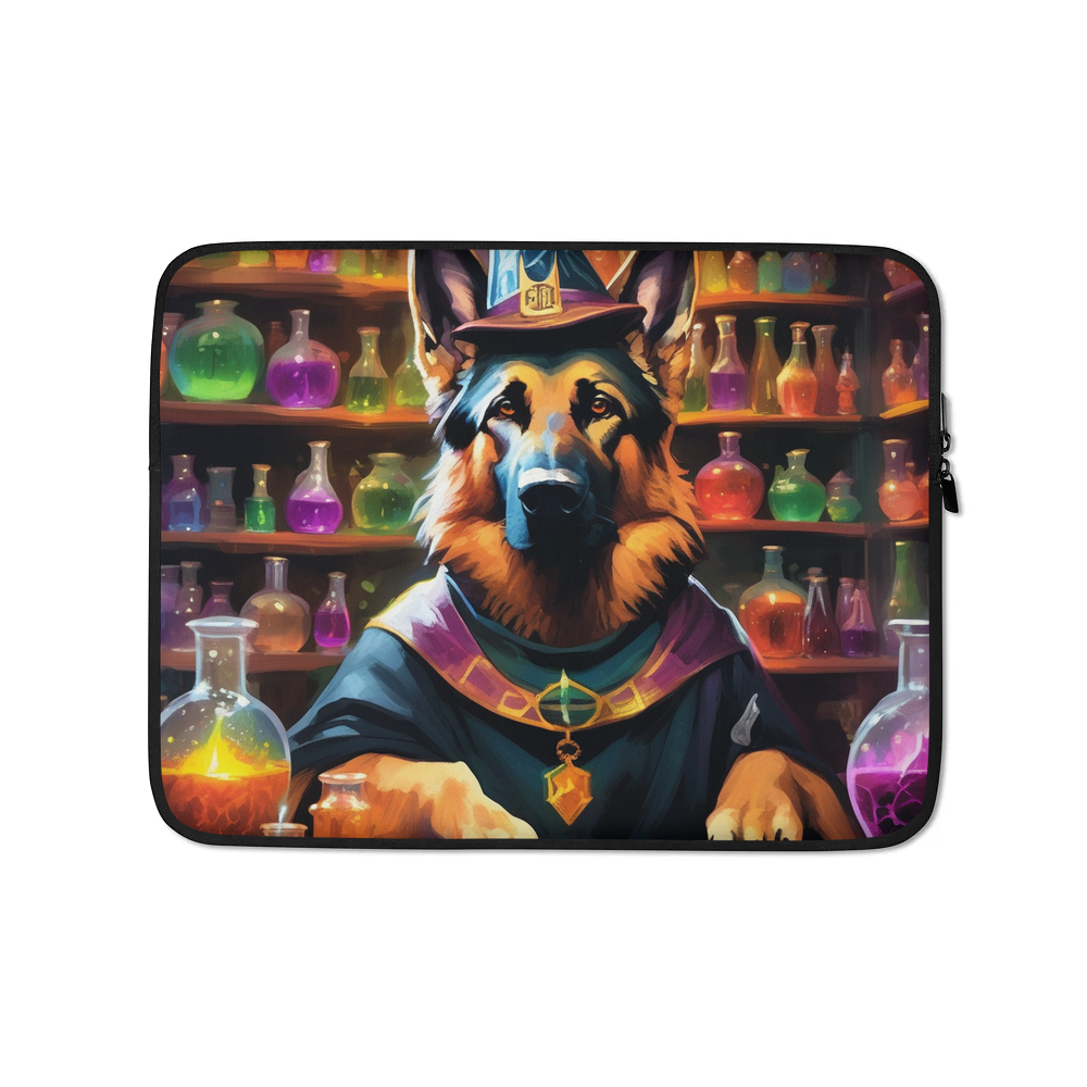PugMug Custom German Shepherd Dog Laptop Sleeve