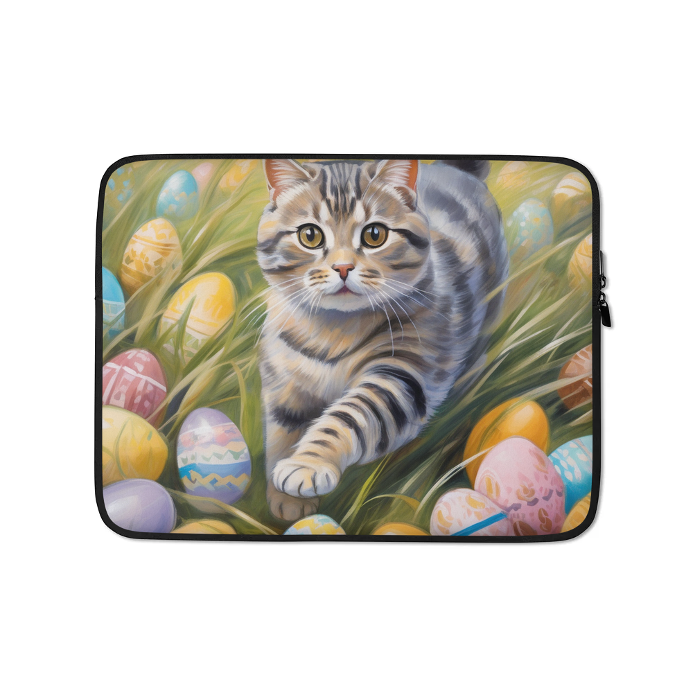 PugMug Custom Tabby Scottish Fold Cat Laptop Sleeve