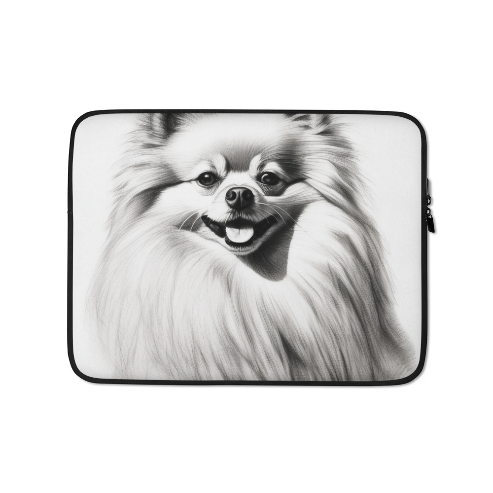 PugMug Custom White Pomeranian Laptop Sleeve