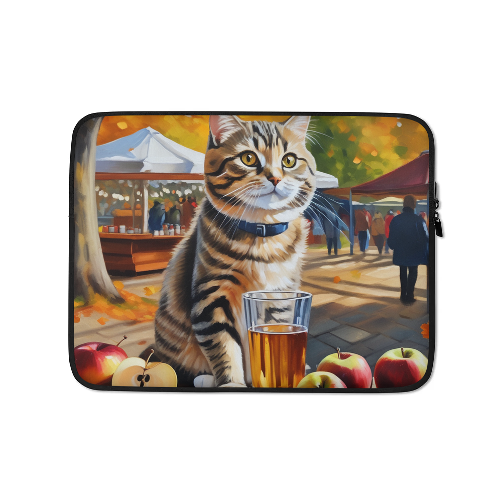 PugMug Custom Tabby Scottish Fold Cat Laptop Sleeve