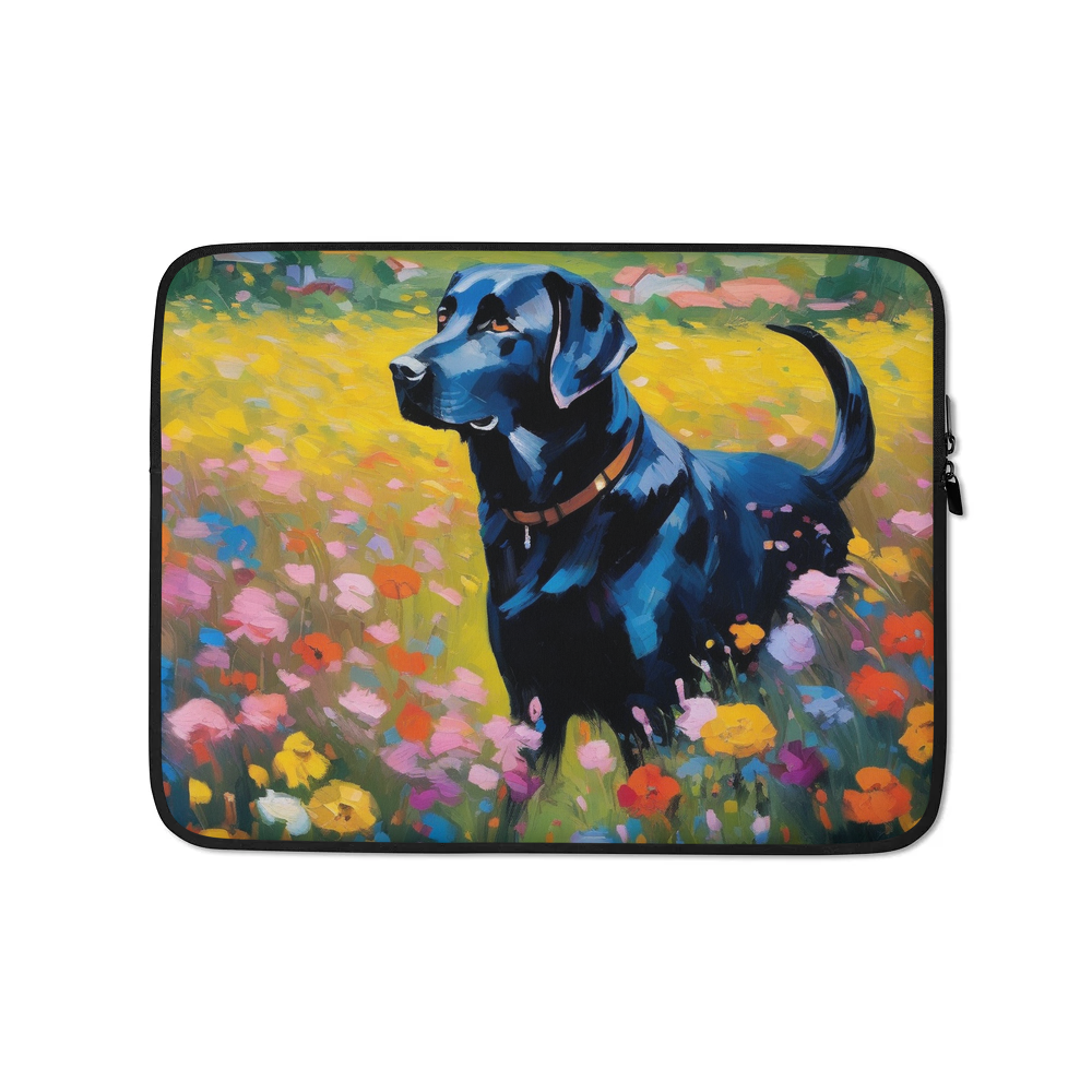 PugMug Custom Black Labrador Retriever Laptop Sleeve