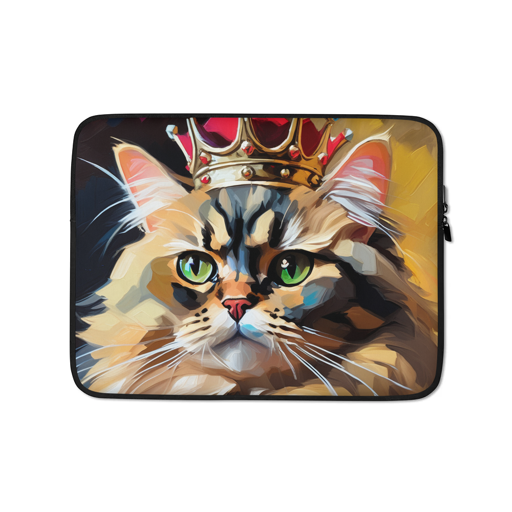 PugMug Custom Tabby Persian Cat Laptop Sleeve