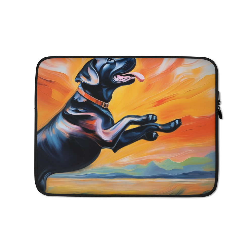 PugMug Custom Black Labrador Retriever Laptop Sleeve