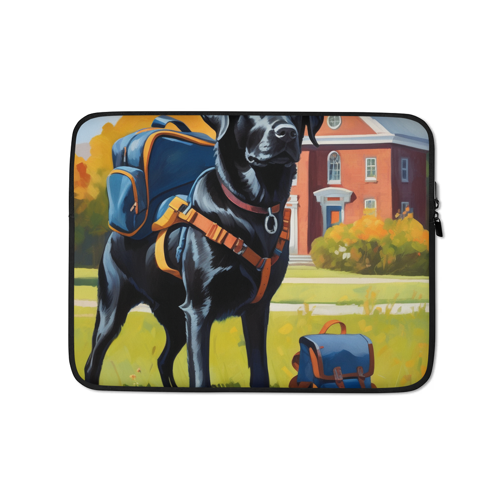 PugMug Custom Black Labrador Retriever Laptop Sleeve
