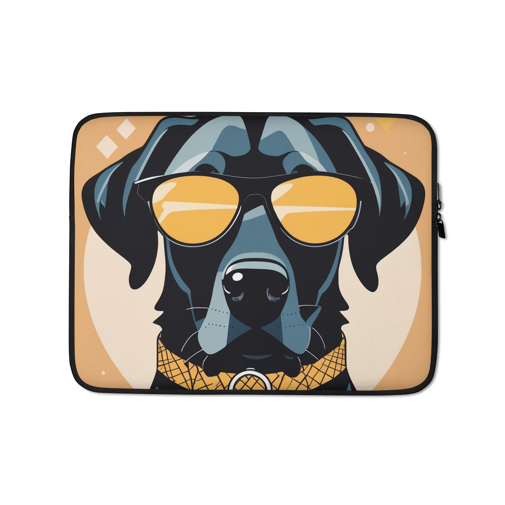 PugMug Custom Black Labrador Retriever Laptop Sleeve