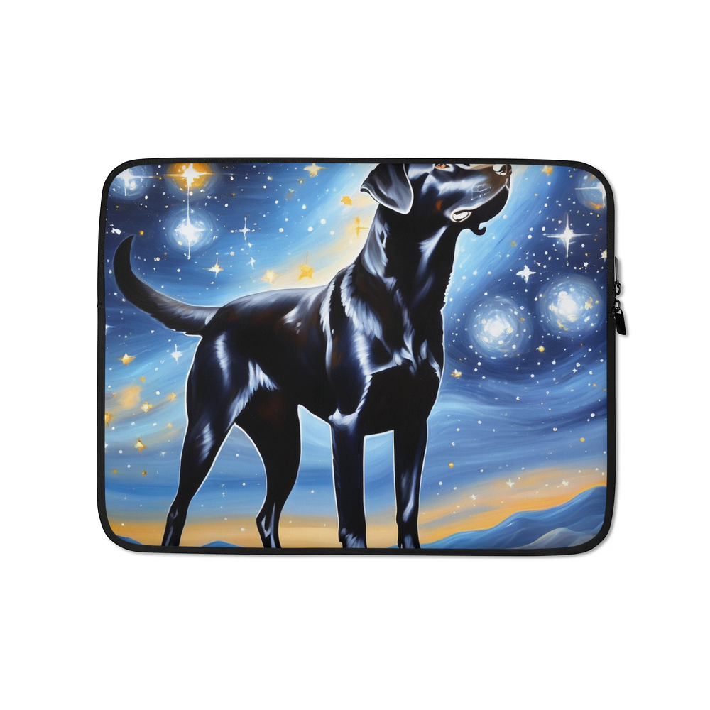 PugMug Custom Black Labrador Retriever Laptop Sleeve