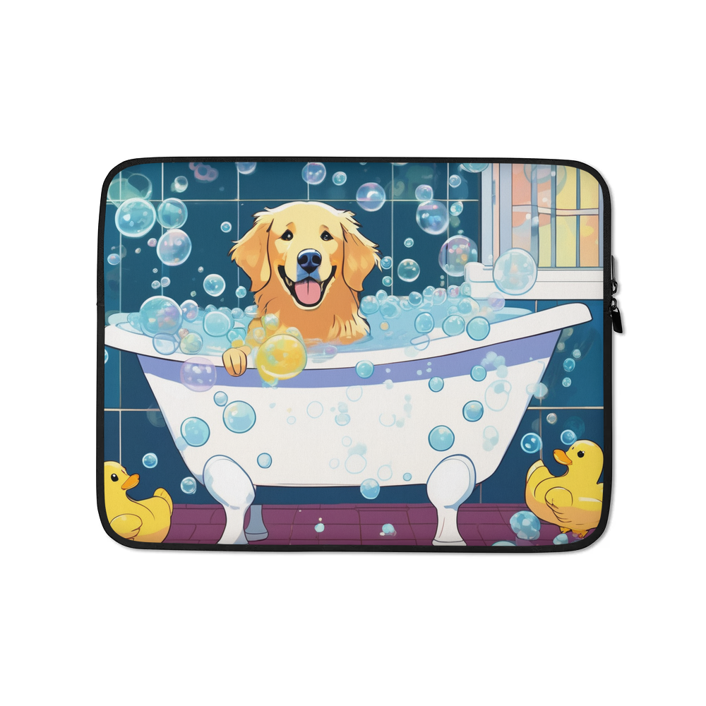 PugMug Custom Golden Retriever Laptop Sleeve
