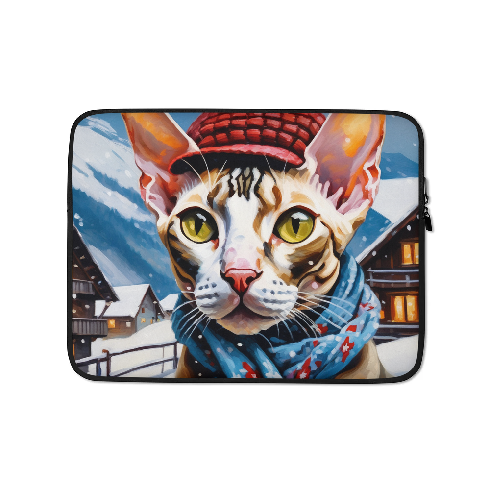 PugMug Custom Tabby Sphynx Cat Laptop Sleeve