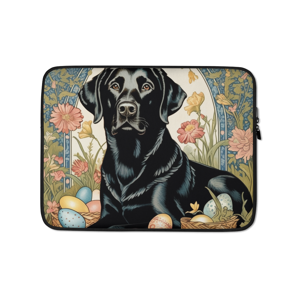 PugMug Custom Black Labrador Retriever Laptop Sleeve